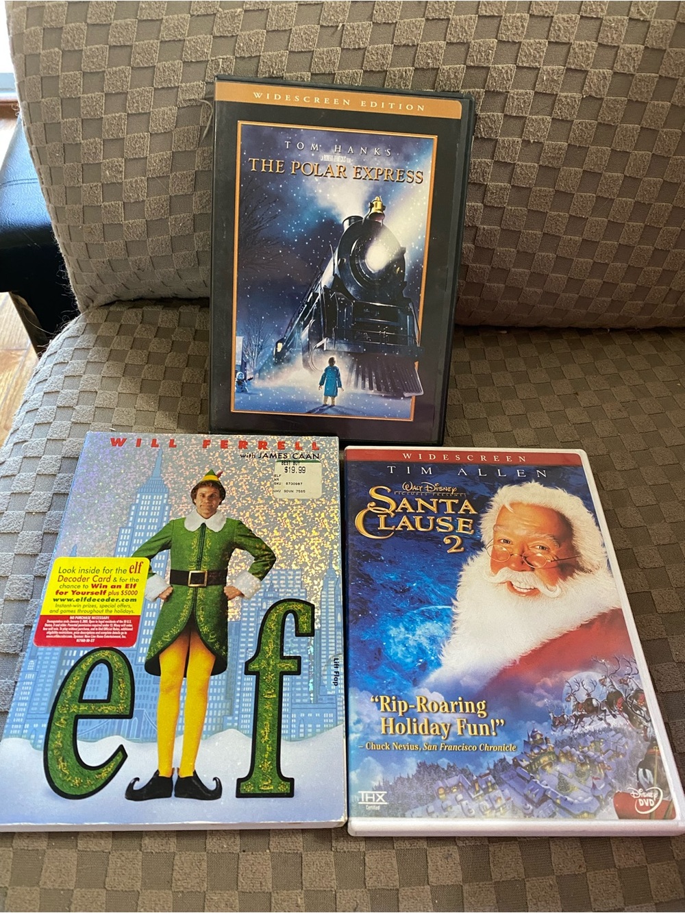 Holiday Movie DVD Lot: The Polar Express, Elf & The Santa Clause 2